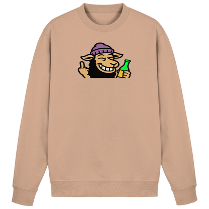 Schaf mit Mittelfinger im Partymodus – Dancefloor? Nur wenn’s brennt - Basic Sweatshirt