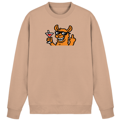Lama mit Mittelfinger – Partymodus mit Attitüde  - Basic Sweatshirt