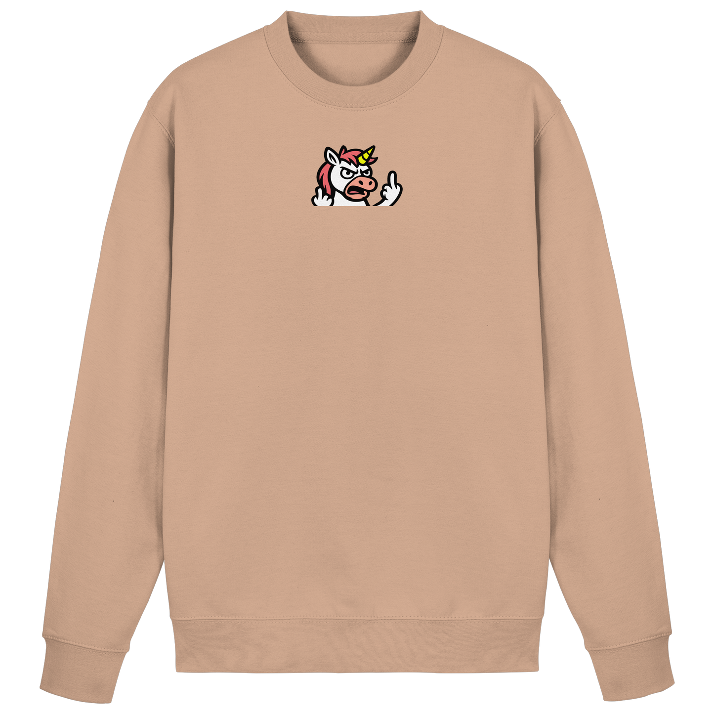 Einhorn mit Mittelfinger – Wenn die Zuckerwatte abgelaufen ist - Basic Sweatshirt