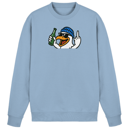 Möwe mit Mittelfinger – Der fliegende Cocktail der Verweigerung - Basic Sweatshirt