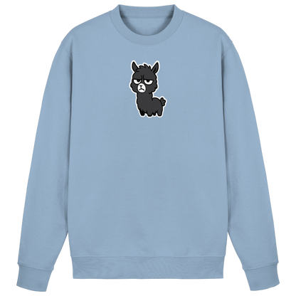 Alpaka mit Augenrollen & hochgezogener Lippe – Bitte nicht heute, Mensch - Basic Sweatshirt
