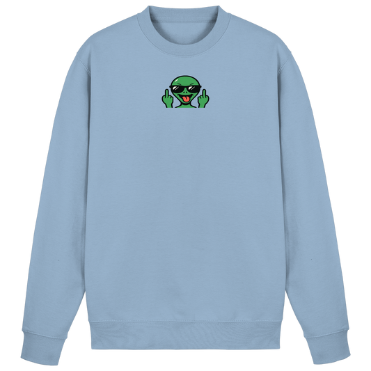 Alien mit Mittelfinger – Grüße vom Planeten Genervt - Basic Sweatshirt