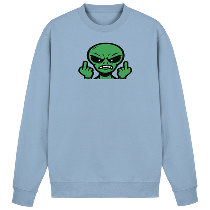 Alien mit Mittelfinger – Kontakt abgebrochen - Basic Sweatshirt
