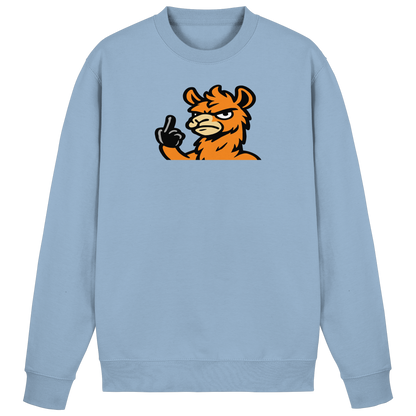 Lama mit Mittelfinger – Meditation auf Abwehrmodus - Basic Sweatshirt