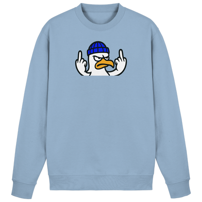 Möwe mit Mittelfinger – Kein Bock, keine Diskussionen - Basic Sweatshirt