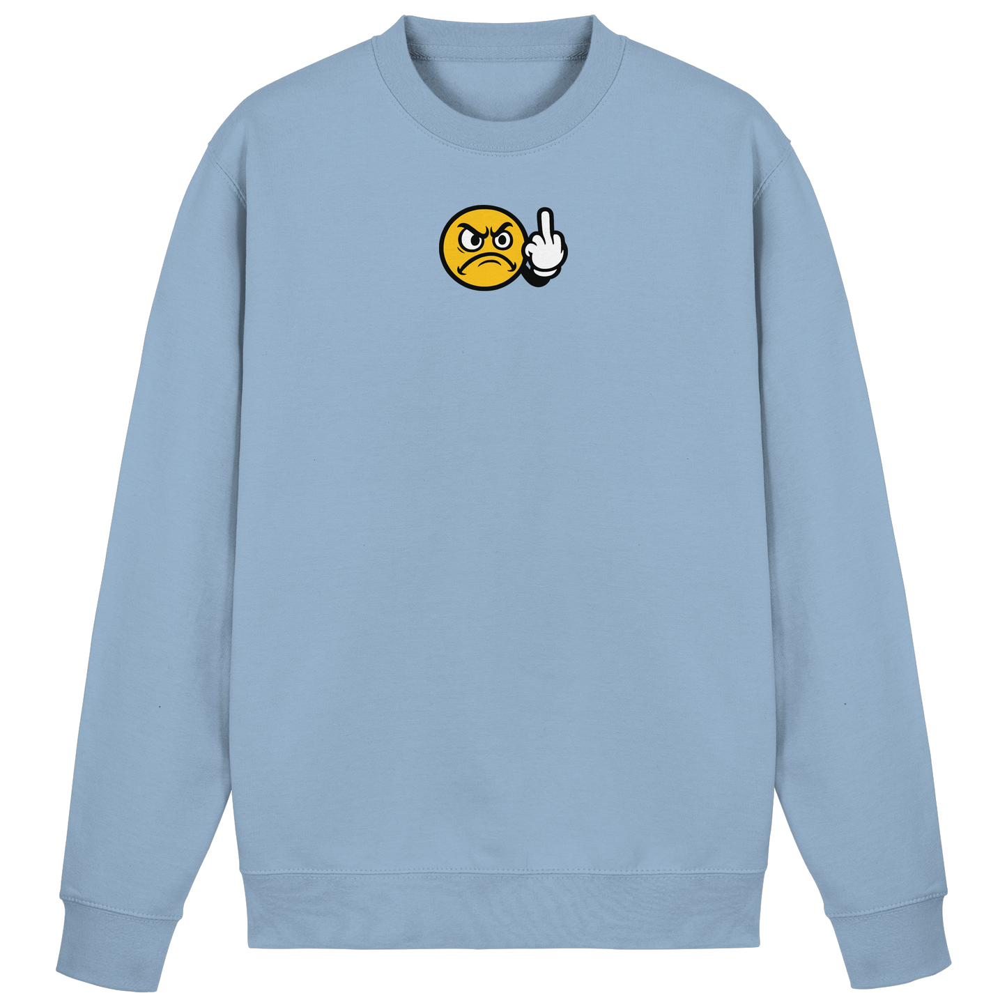 Smiley mit Mittelfinger – Dein stilles „Nope“ mit Gesicht - Basic Sweatshirt