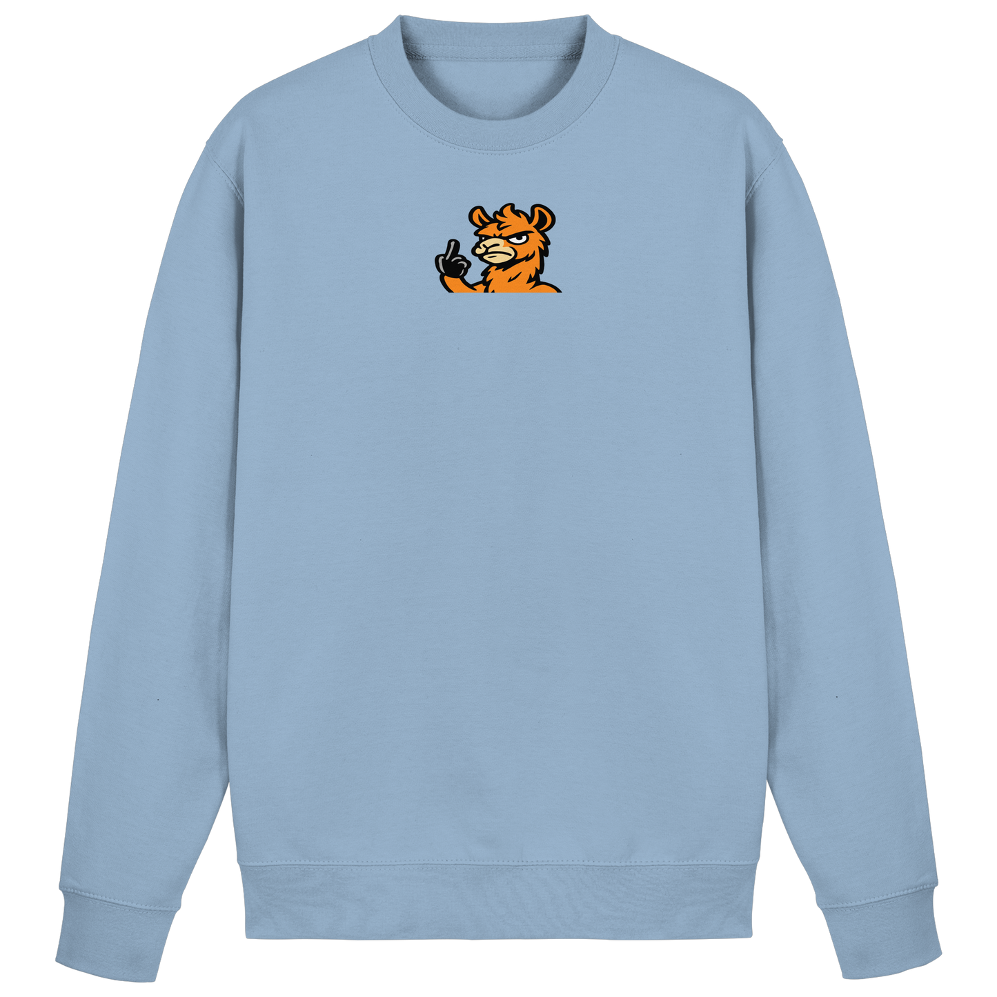 Lama mit Mittelfinger – Meditation auf Abwehrmodus - Basic Sweatshirt