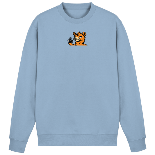 Lama mit Mittelfinger – Meditation auf Abwehrmodus - Basic Sweatshirt