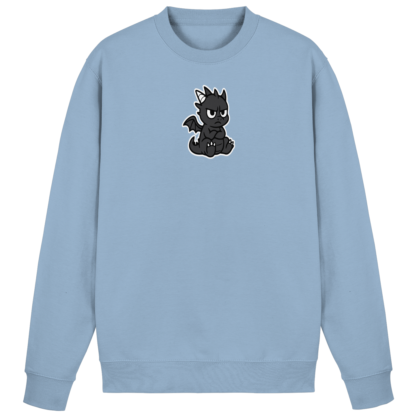 Babydrache mit Stirnrunzeln – Klein, flauschig, nicht begeistert - Basic Sweatshirt