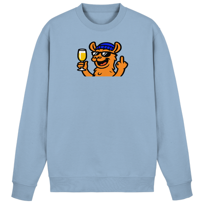Lama mit Mittelfinger – Der ultimative Stoppschild für Laberer - Basic Sweatshirt