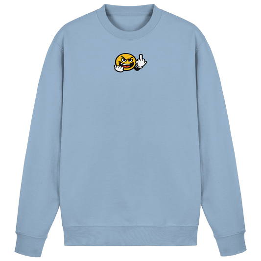 Smiley mit Mittelfinger – Gute Laune. Schlechte Laune. Klar geregelt - Basic Sweatshirt