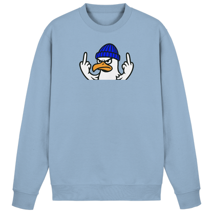 Möwe mit Mittelfinger – Vogel zeigen, Stil behalten  - Basic Sweatshirt
