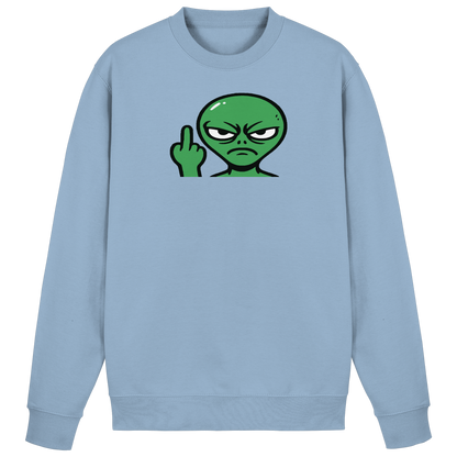 Alien mit Mittelfinger – Erdleben ist kein Ponyhof - Basic Sweatshirt