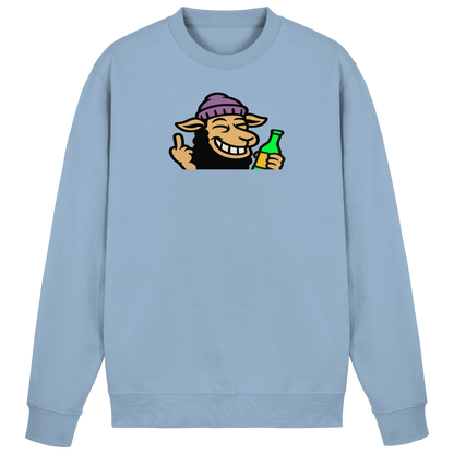 Schaf mit Mittelfinger im Partymodus – Dancefloor? Nur wenn’s brennt - Basic Sweatshirt