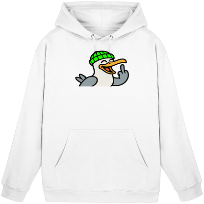 Möwe mit Mittelfinger – Wenn Höflichkeit keine Option mehr ist - Basic Unisex Hoodie