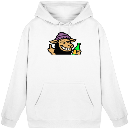 Schaf mit Mittelfinger im Partymodus – Dancefloor? Nur wenn’s brennt - Basic Unisex Hoodie