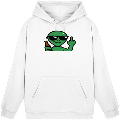 Alien mit Mittelfinger – Der Club gehört den Sternen - Basic Unisex Hoodie