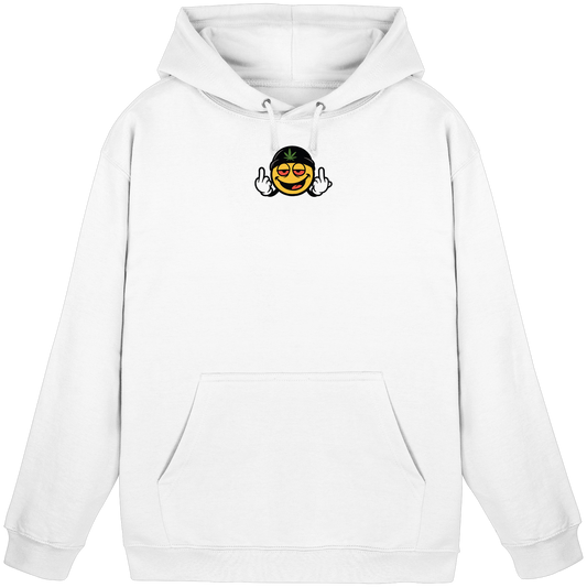 Smiley mit Mittelfinger – Lächeln. Ziehen. Grenzen setzen. - Basic Unisex Hoodie