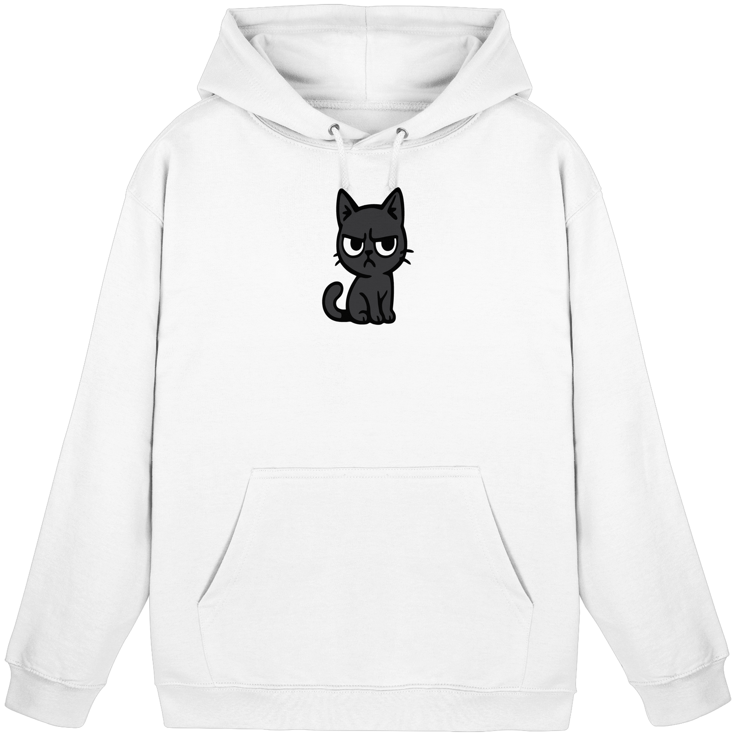 Schwarze Katze im Schatten – Personal wird beobachtet - Basic Unisex Hoodie