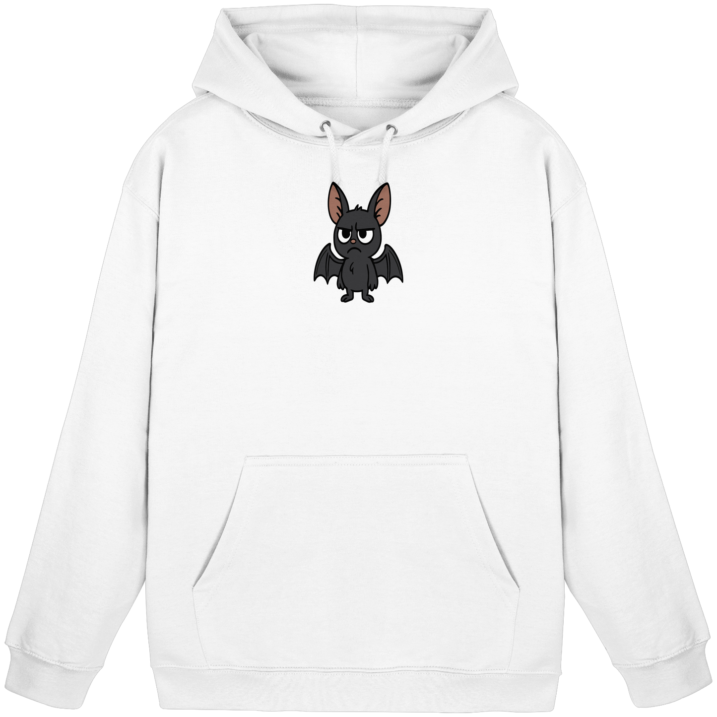 Fledermaus mit Augenrollen – Sozial, aber selektiv - Basic Unisex Hoodie