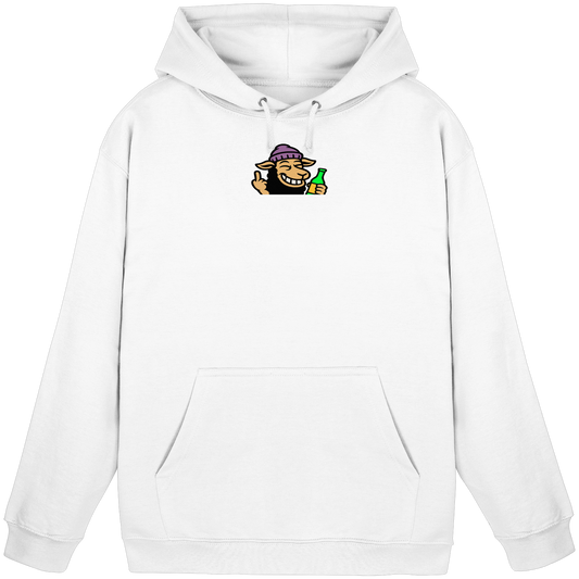 Schaf mit Mittelfinger im Partymodus – Dancefloor? Nur wenn’s brennt - Basic Unisex Hoodie