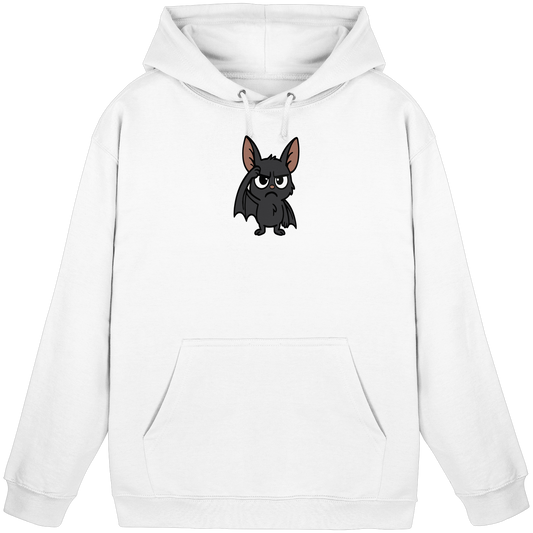 Fledermaus mit hochgezogener Braue – Nachtleben mit Meinung - Basic Unisex Hoodie