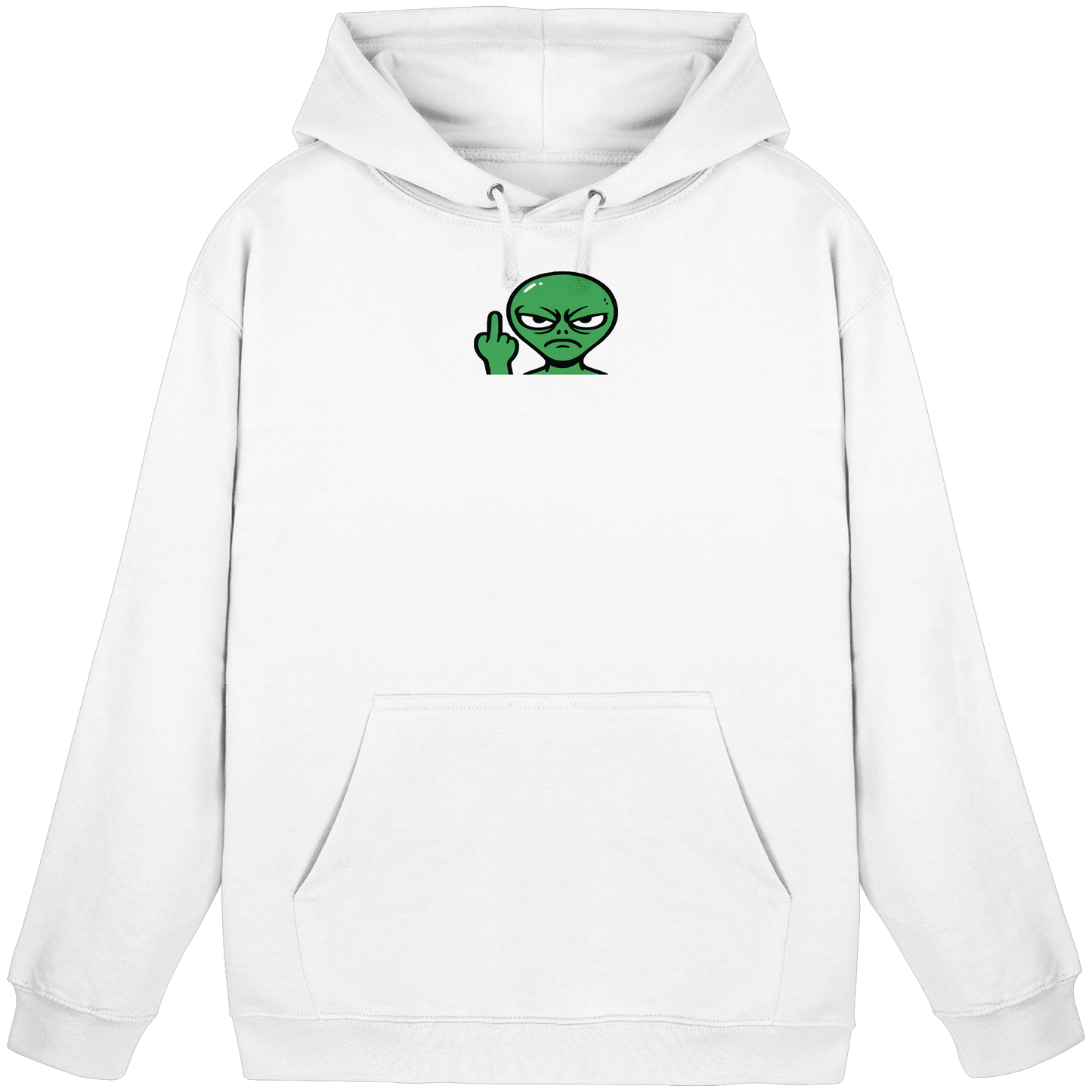 Alien mit Mittelfinger – Erdleben ist kein Ponyhof - Basic Unisex Hoodie
