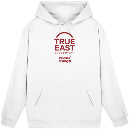 Im Osten geboren & True East Logo – Herkunft ohne Ausrede - Basic Unisex Hoodie