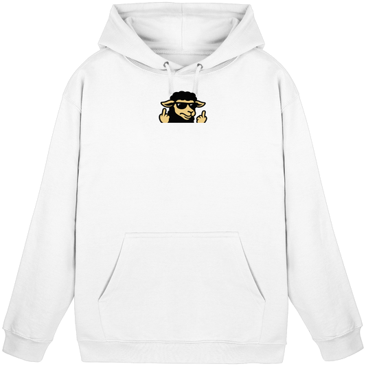 Schwarzes Schaf mit Mittelfinger – Schluss mit Nettigkeit - Basic Unisex Hoodie