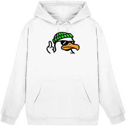 Möwe mit Mittelfinger – Klarstellung in Federform - Basic Unisex Hoodie