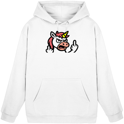 Einhorn mit Mittelfinger – Wenn die Zuckerwatte abgelaufen ist - Basic Unisex Hoodie
