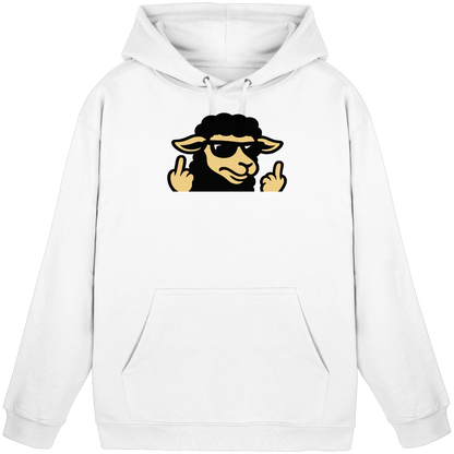 Schwarzes Schaf mit Mittelfinger – Schluss mit Nettigkeit - Basic Unisex Hoodie