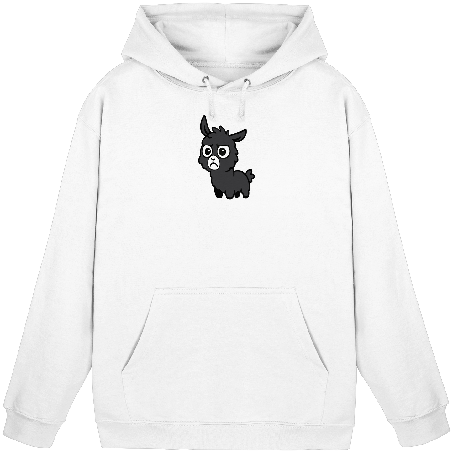 Alpaka im Büro-Modus — Skepsis trifft Business-Casual - Basic Unisex Hoodie