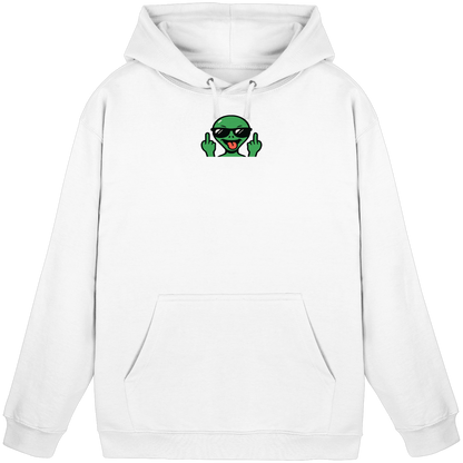 Alien mit Mittelfinger – Grüße vom Planeten Genervt - Basic Unisex Hoodie