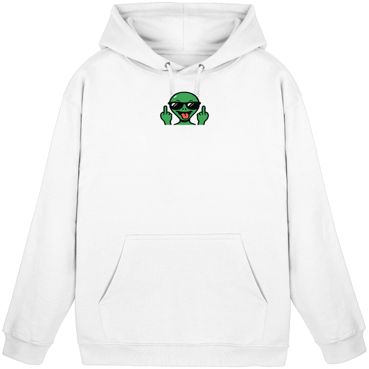 Alien mit Mittelfinger – Grüße vom Planeten Genervt - Basic Unisex Hoodie