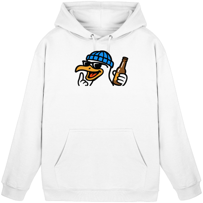Möwe mit Mittelfinger – Dein nachtaktives Party-Orakel - Basic Unisex Hoodie