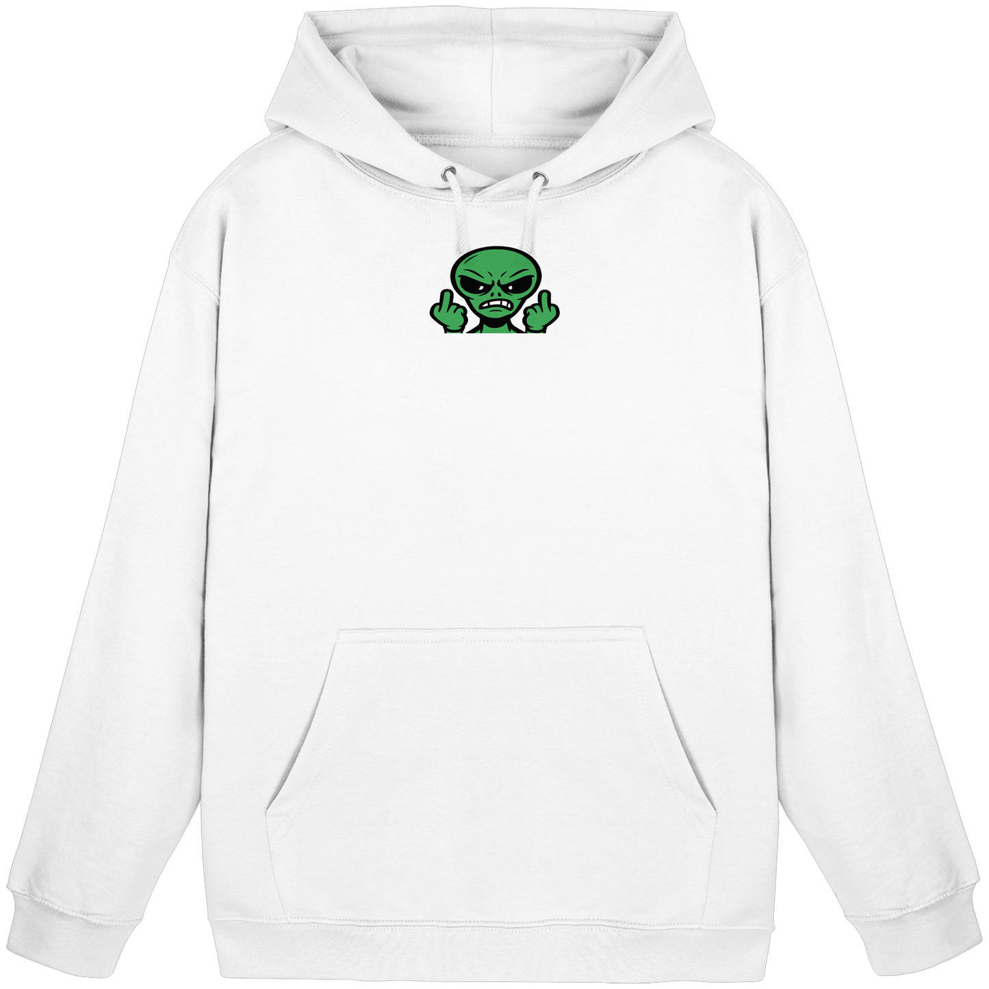 Alien mit Mittelfinger – Kontakt abgebrochen - Basic Unisex Hoodie