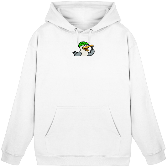 Möwe mit Mittelfinger – Wenn Höflichkeit keine Option mehr ist - Basic Unisex Hoodie