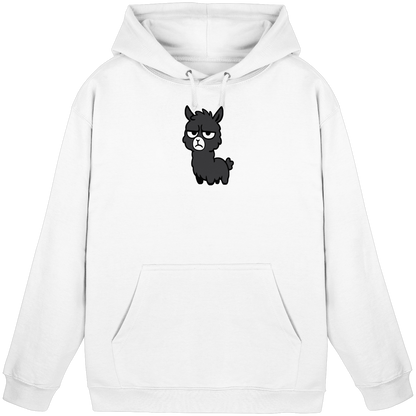 Alpaka mit Augenrollen & hochgezogener Lippe – Bitte nicht heute, Mensch - Basic Unisex Hoodie