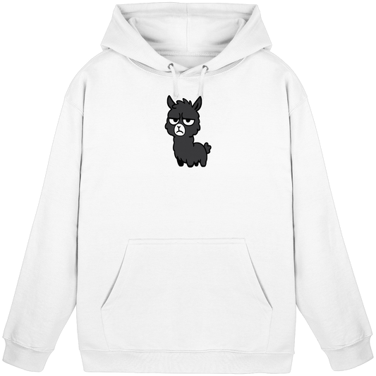 Alpaka mit Augenrollen & hochgezogener Lippe – Bitte nicht heute, Mensch - Basic Unisex Hoodie