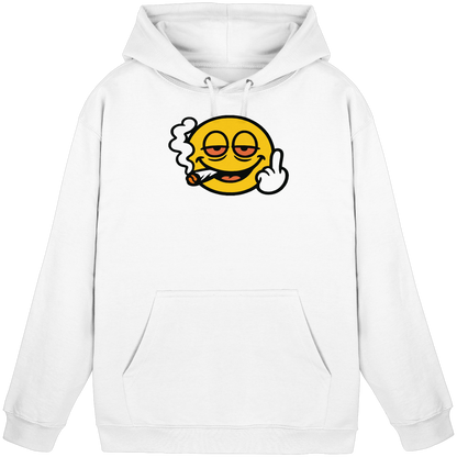 Smiley mit Mittelfinger – Wie ein Joint, nur zum Anziehen - Basic Unisex Hoodie