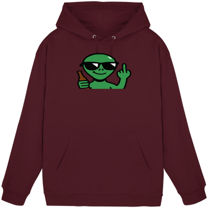 Alien mit Mittelfinger – Der Club gehört den Sternen - Basic Unisex Hoodie