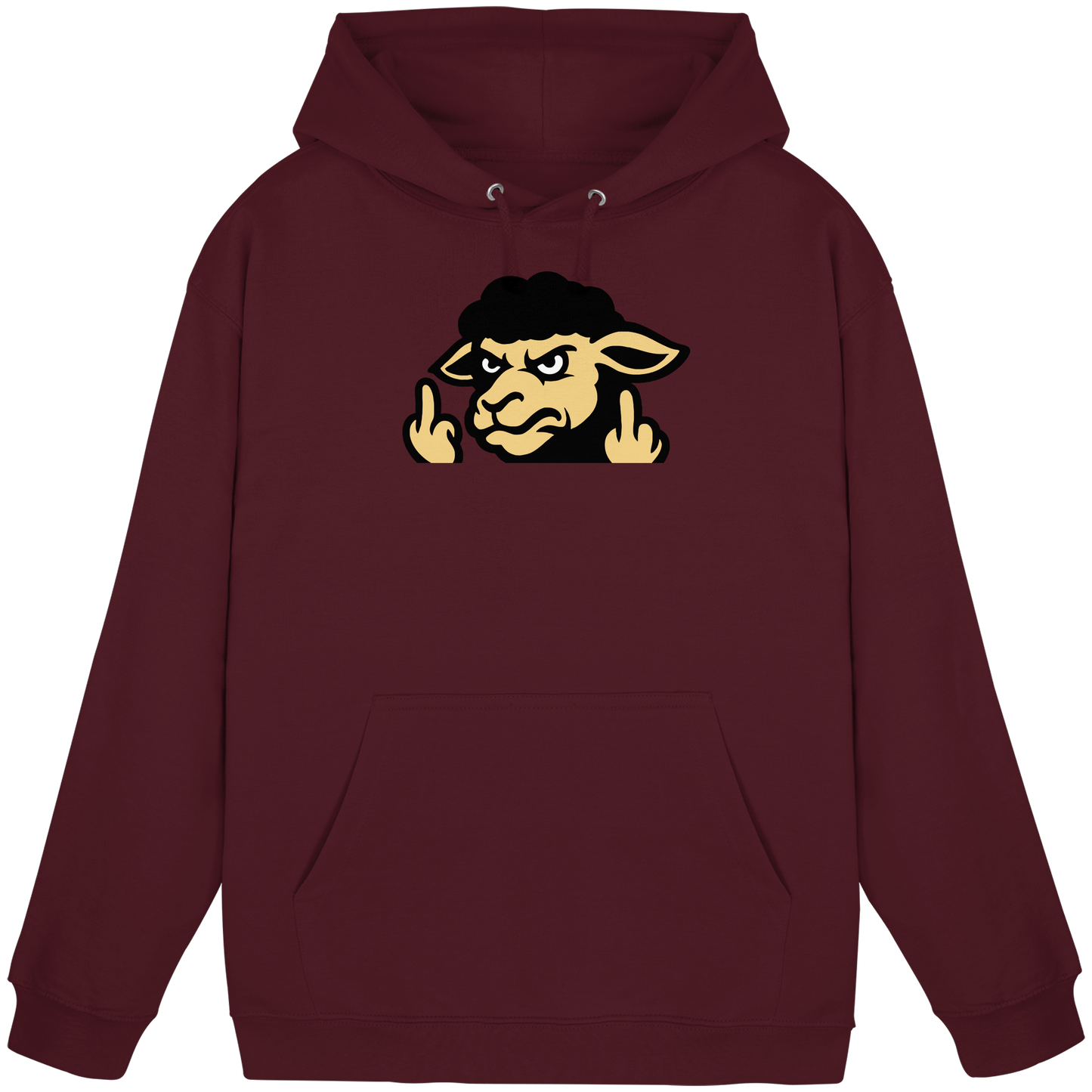 Schwarzes Schaf mit Mittelfinger – Für alle, die nicht dazugehören wollen - Basic Unisex Hoodie