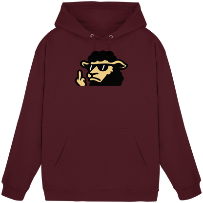 Schwarzes Schaf mit Mittelfinger – Lieber auffallen als mitlaufen - Basic Unisex Hoodie