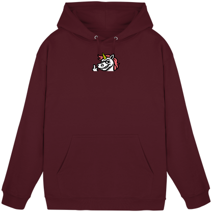 Einhorn mit Mittelfinger – Zu süß zum Ertragen, zu frech zum Ignorieren - Basic Unisex Hoodie