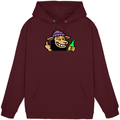 Schaf mit Mittelfinger im Partymodus – Dancefloor? Nur wenn’s brennt - Basic Unisex Hoodie