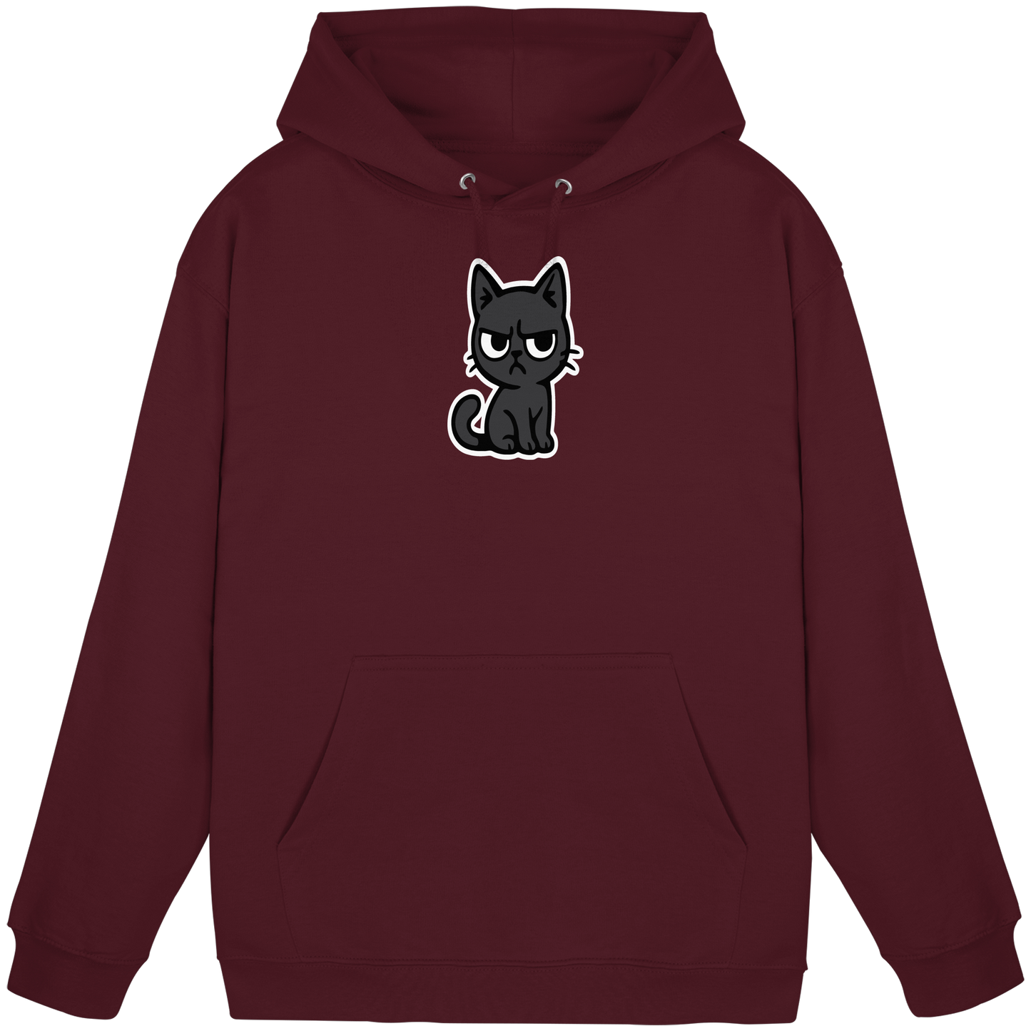 Schwarze Katze im Schatten – Personal wird beobachtet - Basic Unisex Hoodie