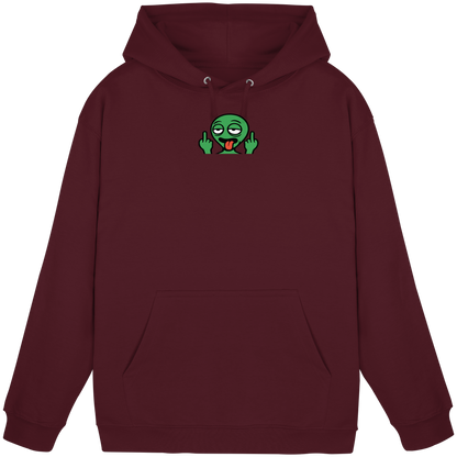 Alien mit Mittelfinger – Ich will nach Hause, aber erst flippe ich euch noch - Basic Unisex Hoodie
