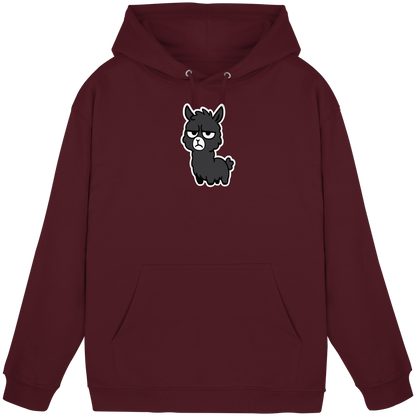 Alpaka mit Augenrollen & hochgezogener Lippe – Bitte nicht heute, Mensch - Basic Unisex Hoodie