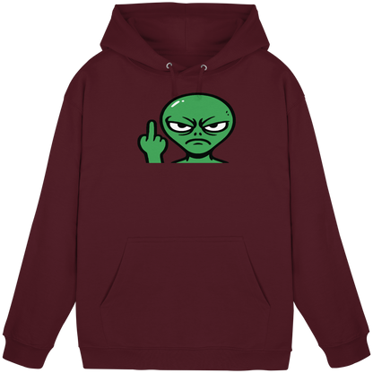 Alien mit Mittelfinger – Erdleben ist kein Ponyhof - Basic Unisex Hoodie